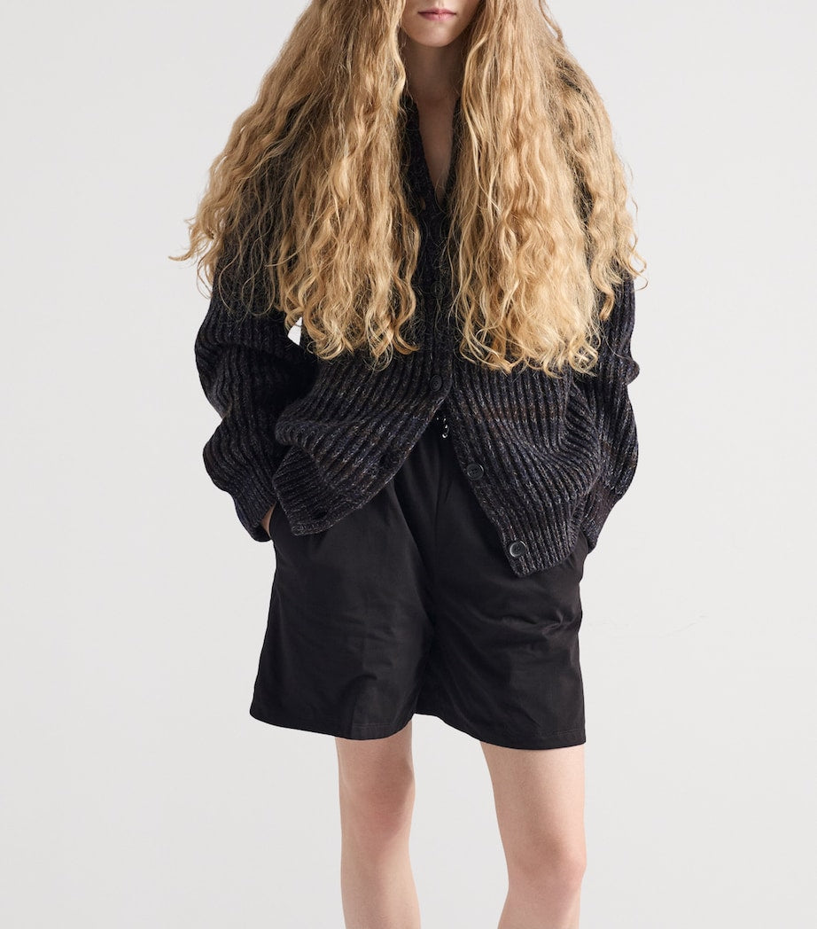 Prada Black Reversible Cotton Shorts