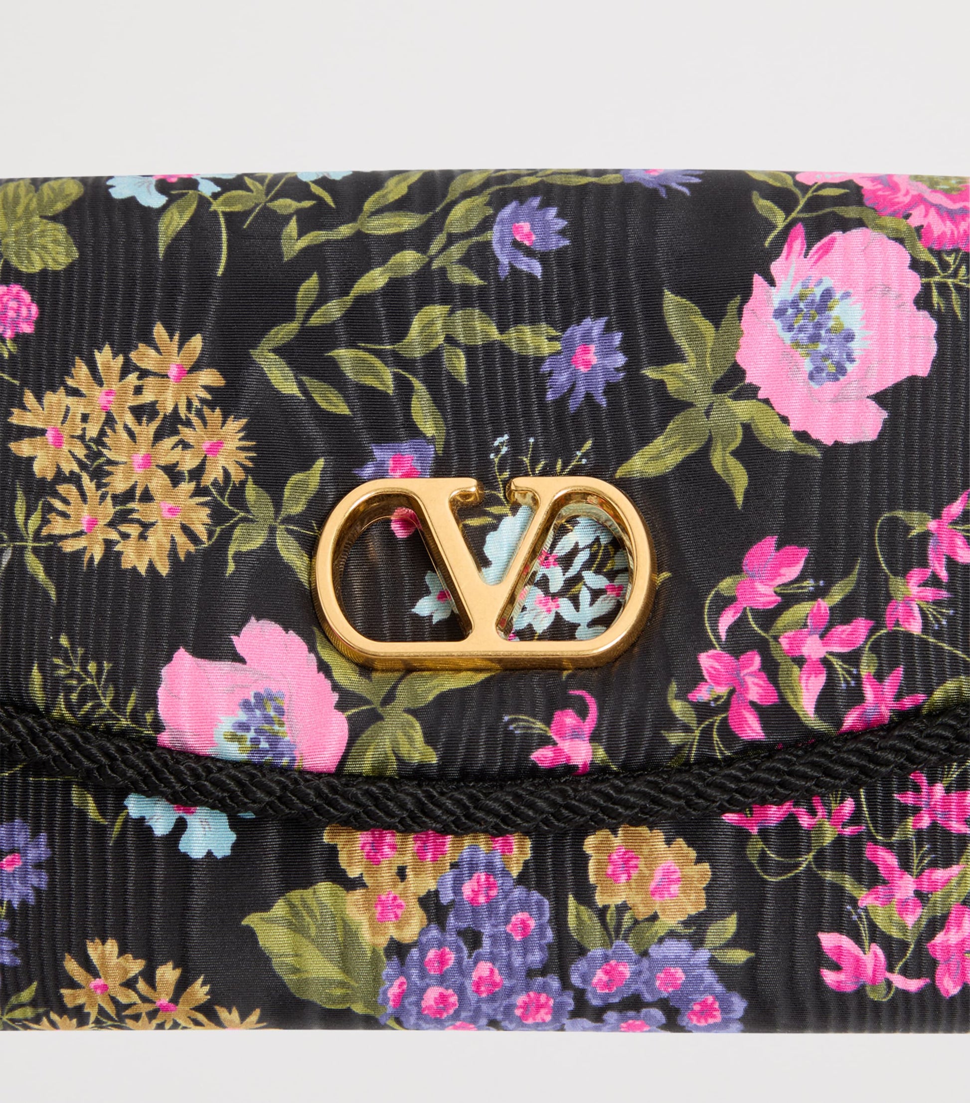 Valentino Garavani Small Moiré Papier Floral Shoulder Bag