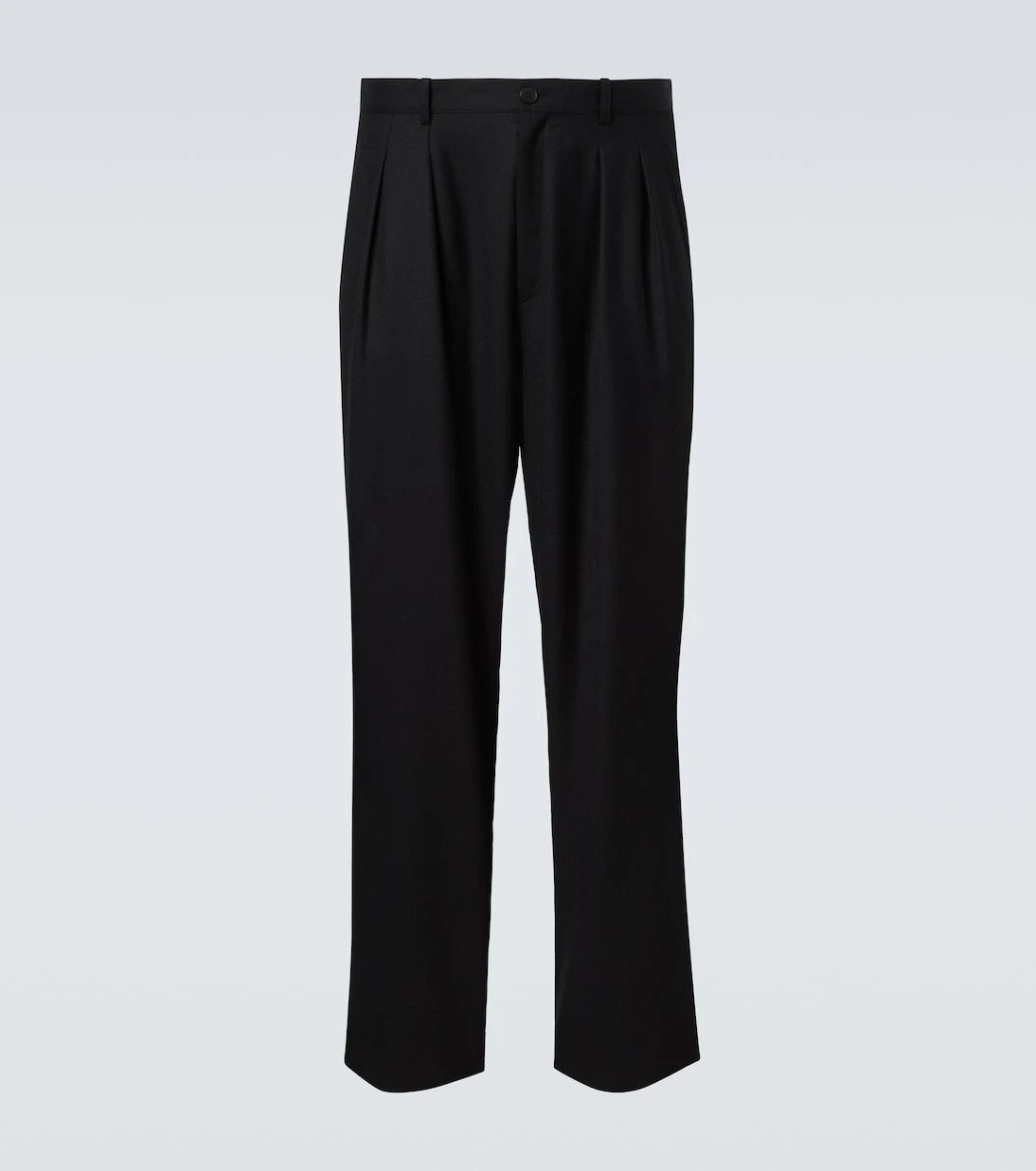 The Row - Corley virgin wool flannel wide-leg pants