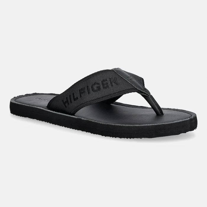 Tommy Hilfiger джапанки мъжки HILFIGER LEATHER BEACH SANDAL
