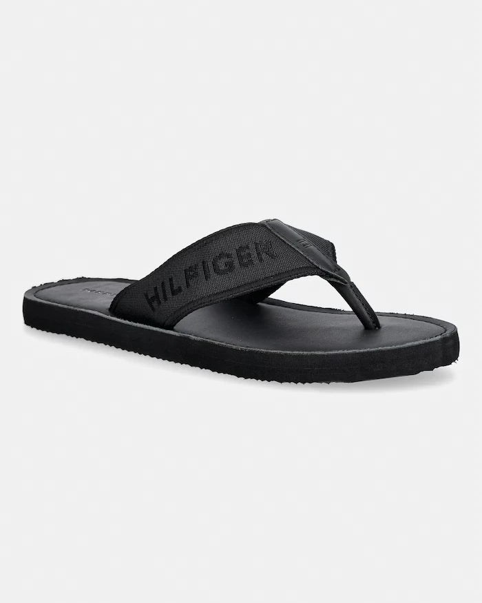 Tommy Hilfiger Erkek Parmak Arası Terlik HILFIGER LEATHER BEACH SANDAL
