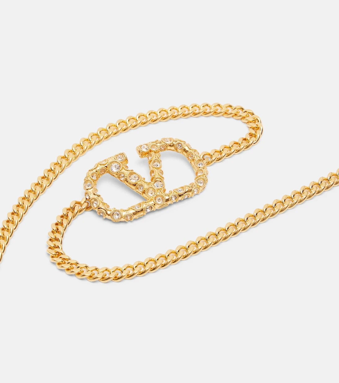 Valentino - حزام مزين بالكريستال VLogo