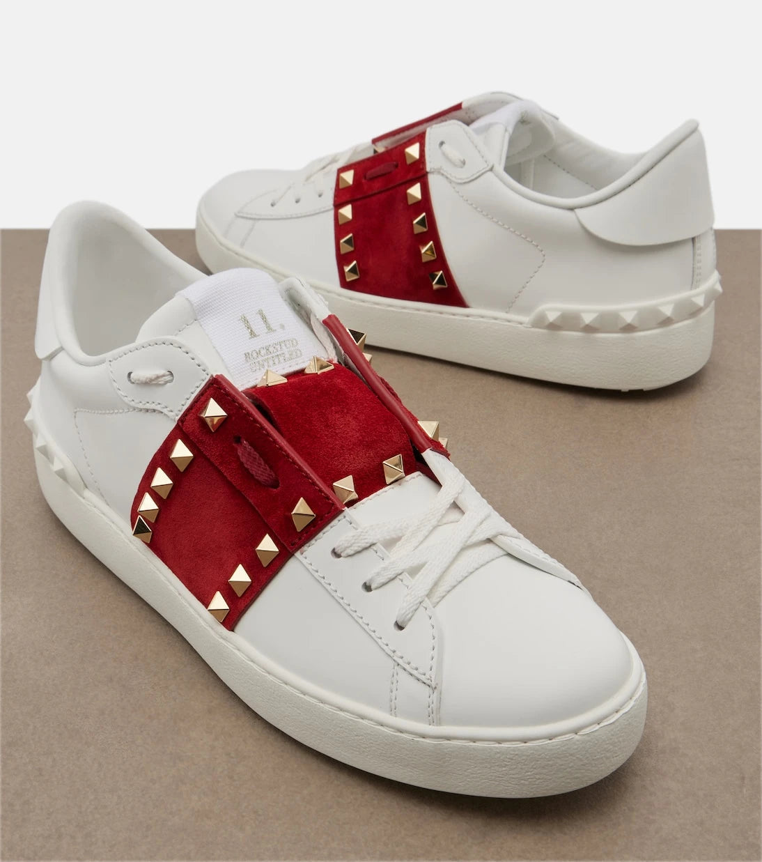 Valentino Garavani - Rockstud Untitled leather sneakers