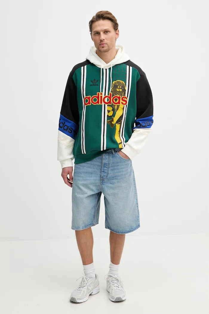 adidas Originals kapüşonlu erkek pamuklu sweatshirt