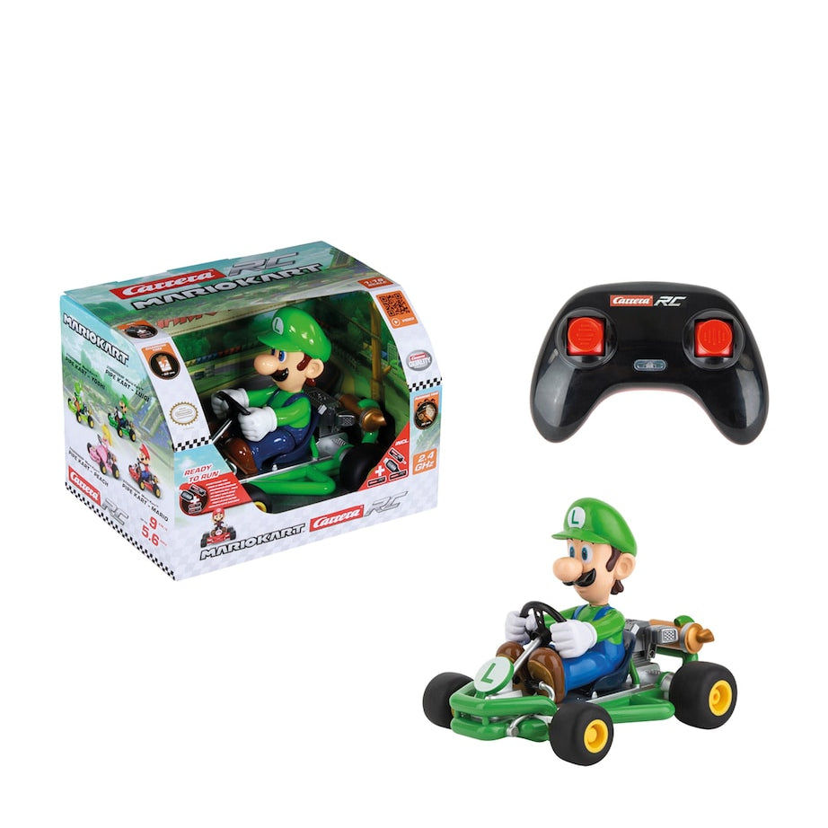 Carrera 1:18 RC Mario Kart Luigi Pipe Kart