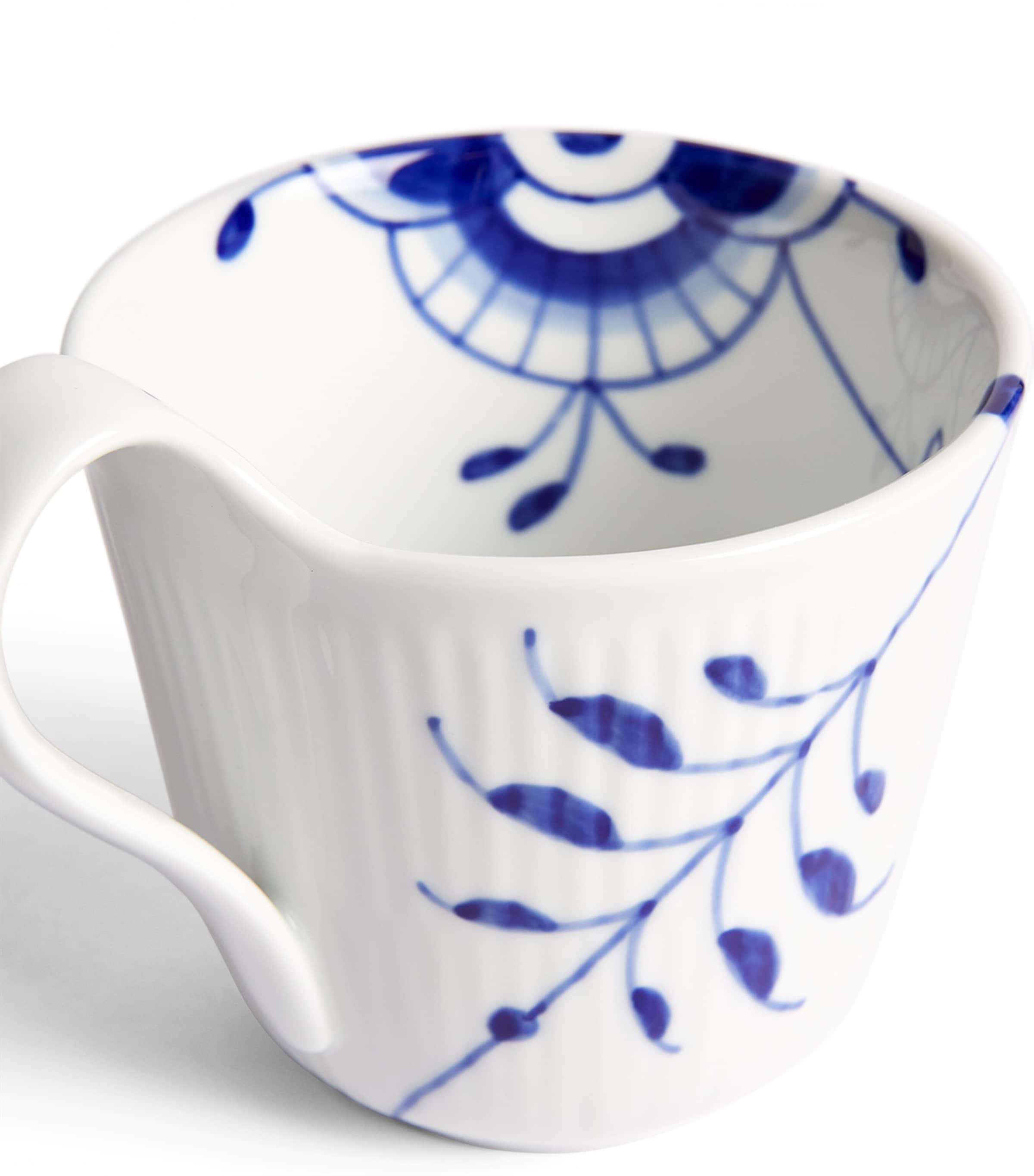 Blue Fluted Mega High-Handle Mug (330ml)