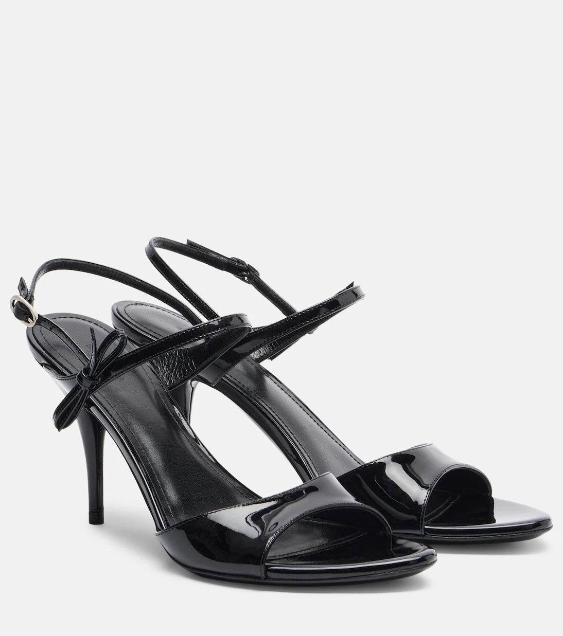 Balenciaga - Avenue Bow patent leather sandals