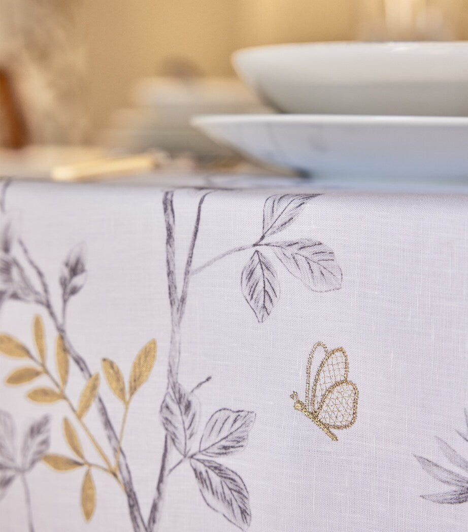 Linen Botanical Tablecloth (170cm x 250cm)