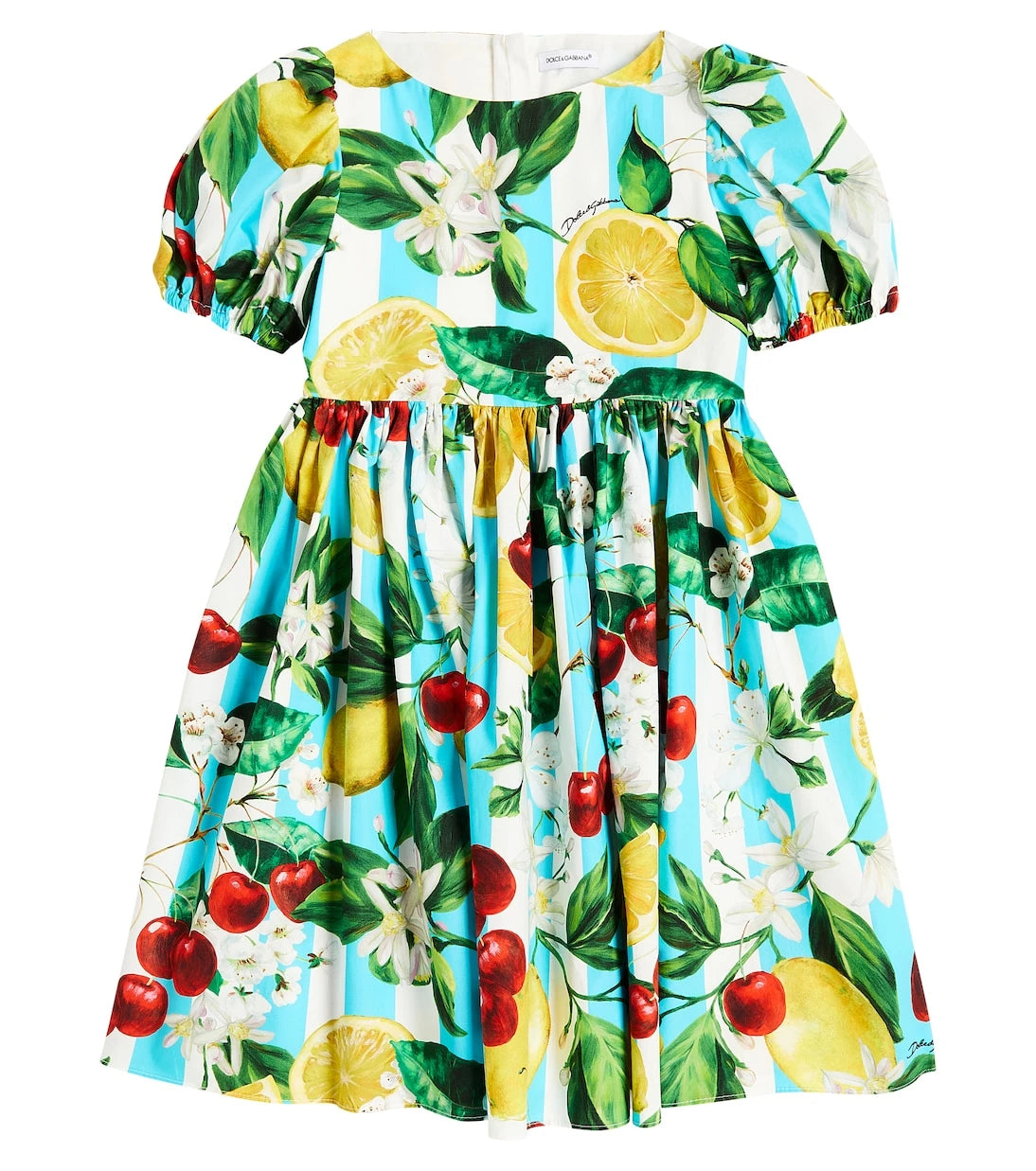 Dolce&Gabbana Kids - Printed cotton dress