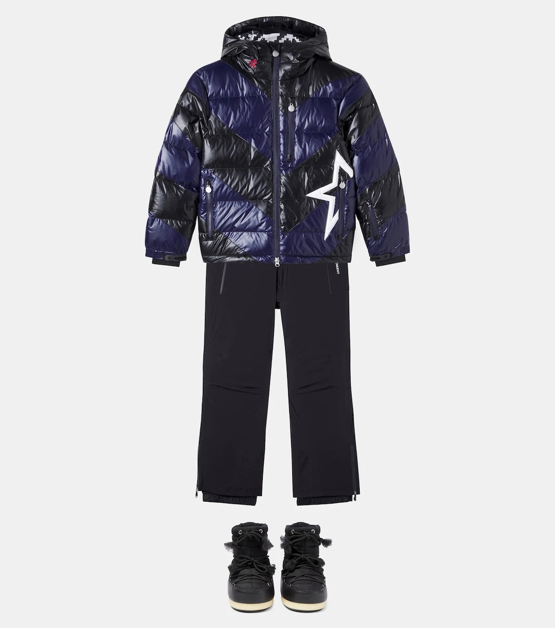 Perfect Moment Kids - Super Mojo chevron down ski jacket