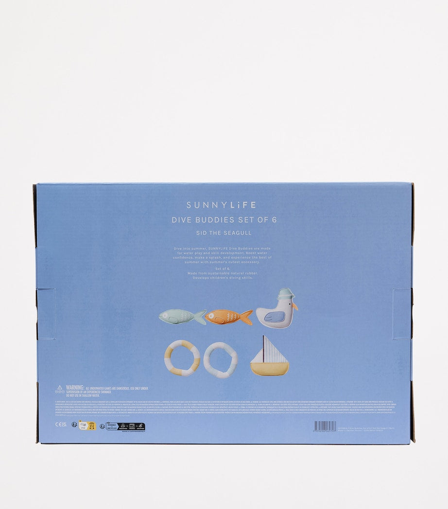 Sunnylife Kids Sid the Seagull Dive Buddies (Set of 6)