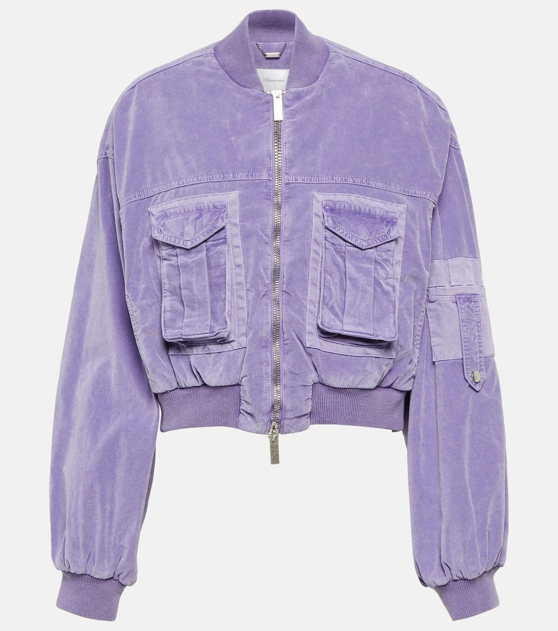 Blumarine - Velvet bomber jacket