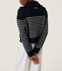 Blue Cashmere Stripe Sweater