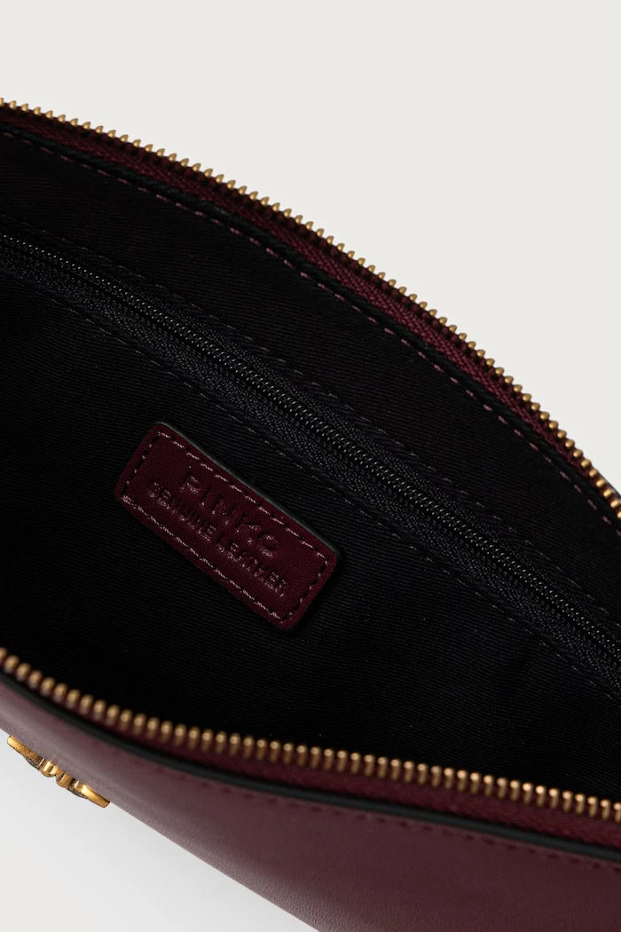 Pembe Pinko deri kadın clutch