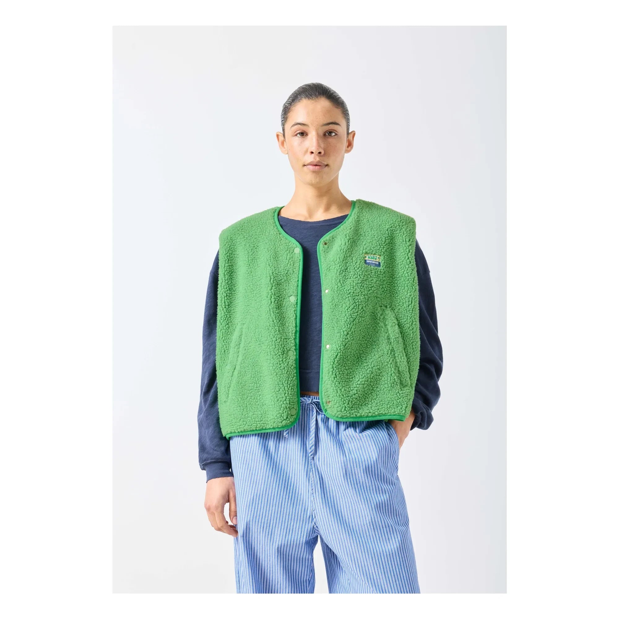 American Vintage - Hoktown Sleeveless Jacket | vert palmier