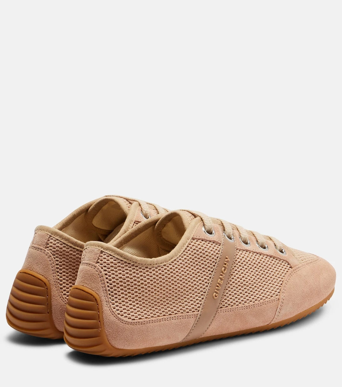 Givenchy - Slim suede-trimmed sneakers