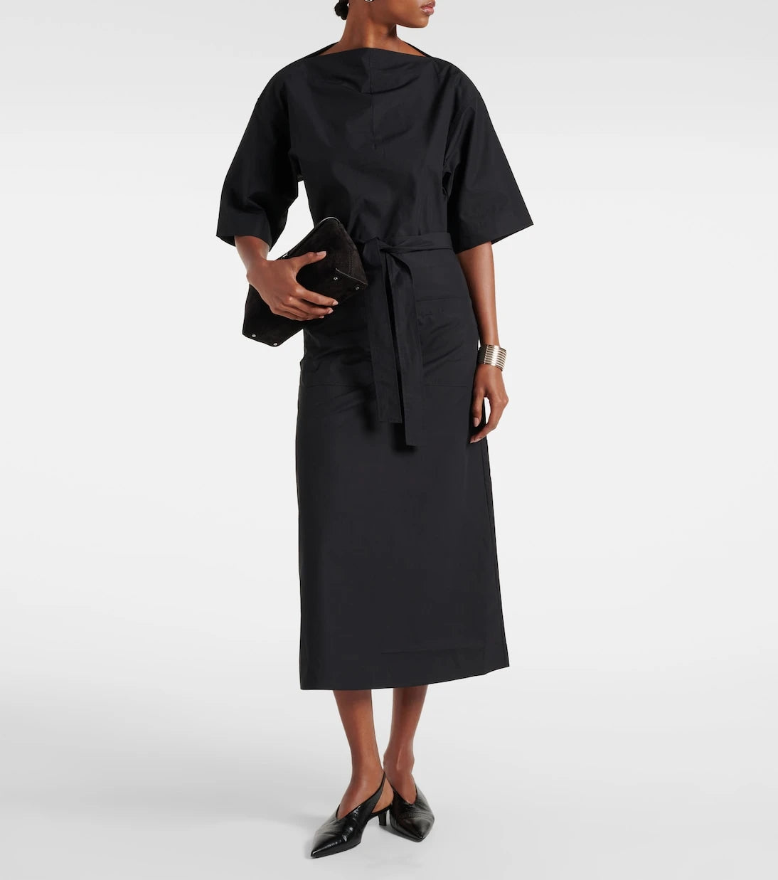 Toteme - Cotton midi skirt