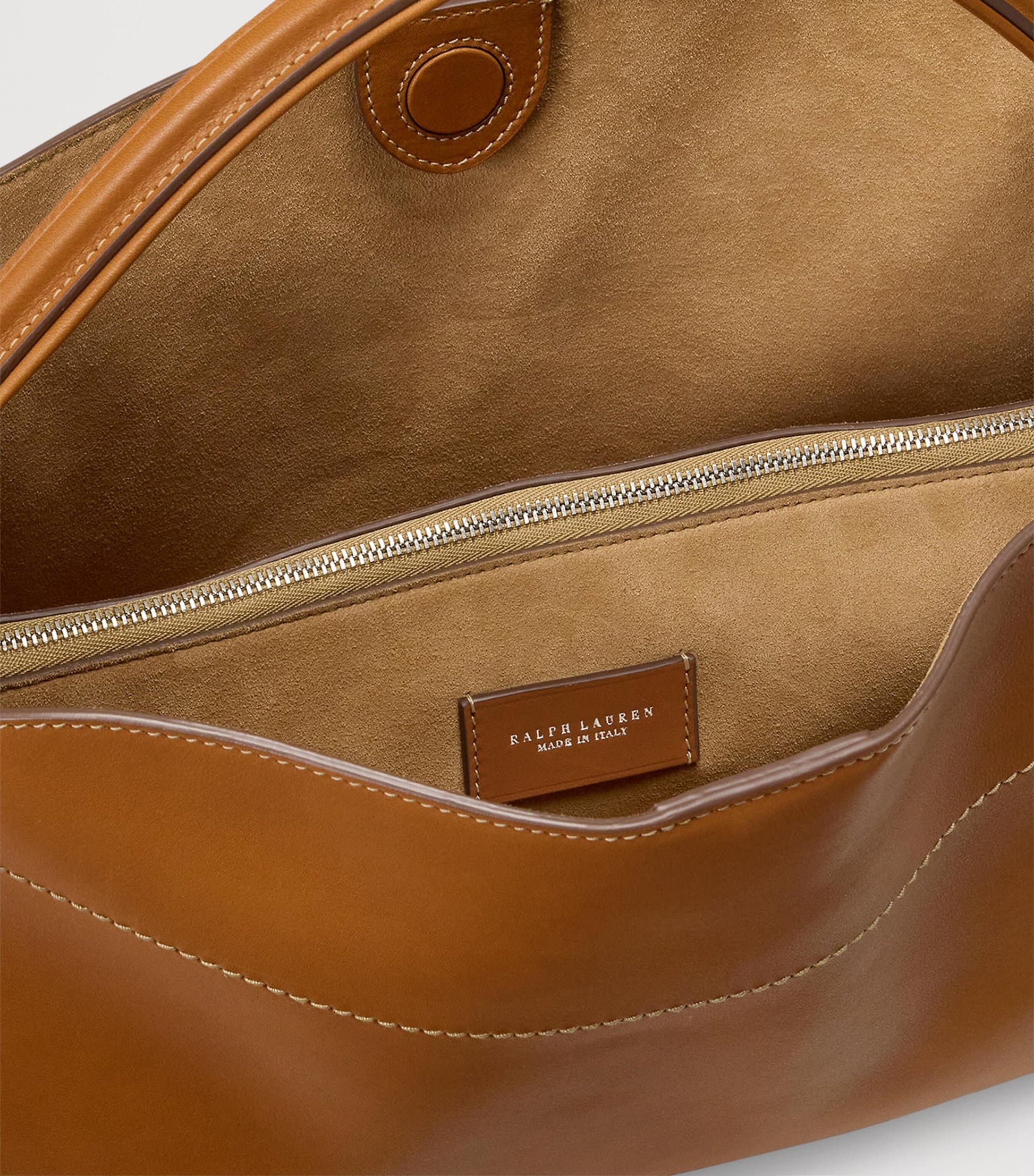 Ralph Lauren Collection Gold Leather RL 888 Top Handle Bag