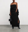 Collapsing Sculpture Maxi Skirt BLACK