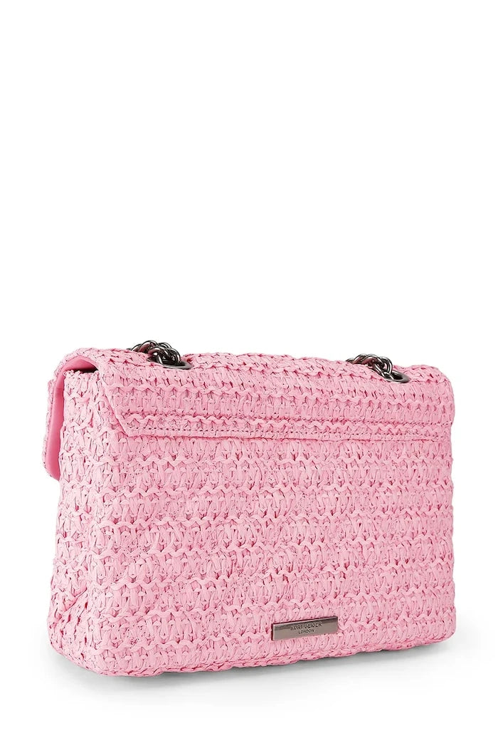 Kurt Geiger London crossbody kadın çanta Raffia Kensington