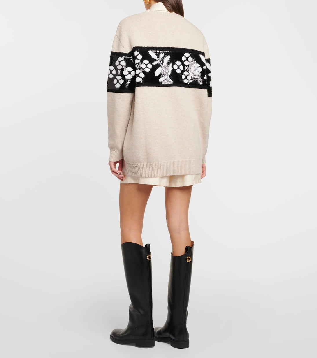 Max Mara - Jacquard wool and cashmere sweater