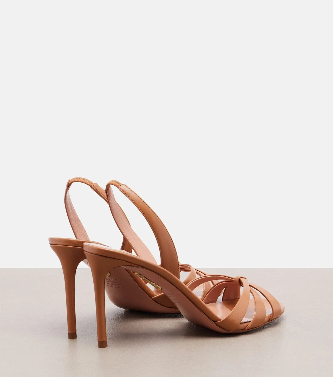 Aquazzura - Tati leather slingback sandals