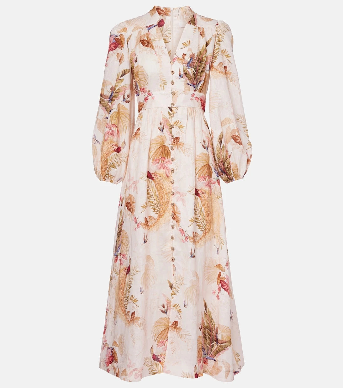 Zimmermann - Ascension floral linen midi dress