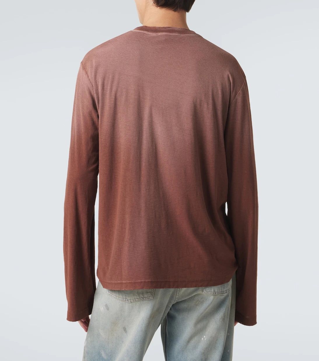 Acne Studios - تي شيرت من القطن والقنب بشعار العلامة