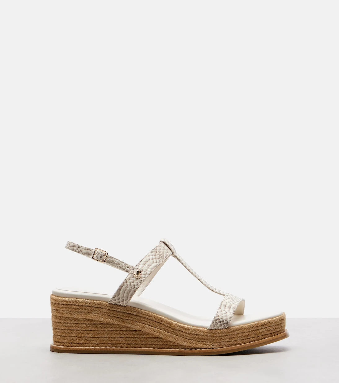 Jimmy Choo - Theia 100 leather espadrille wedges