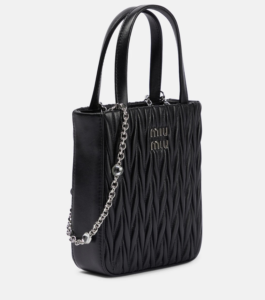 Miu Miu - Matelassé leather tote bag