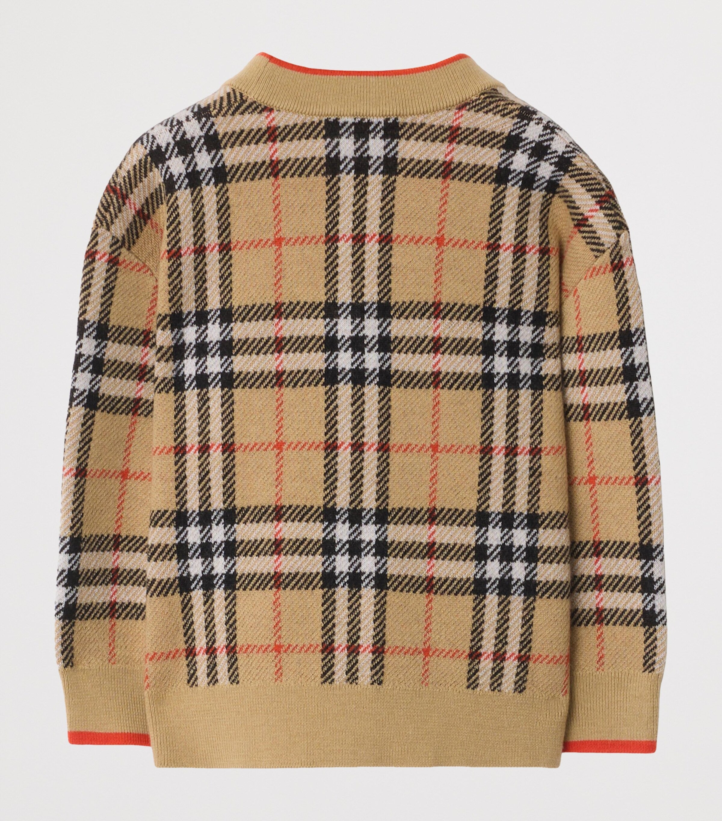 Burberry Kids Wool Check Cardigan (3-12 Years)