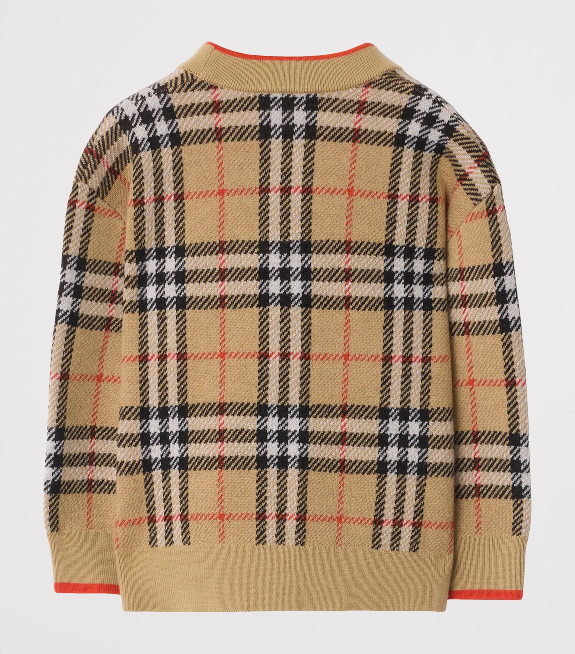 Burberry Kids Wool Check Cardigan (3-12 Years)