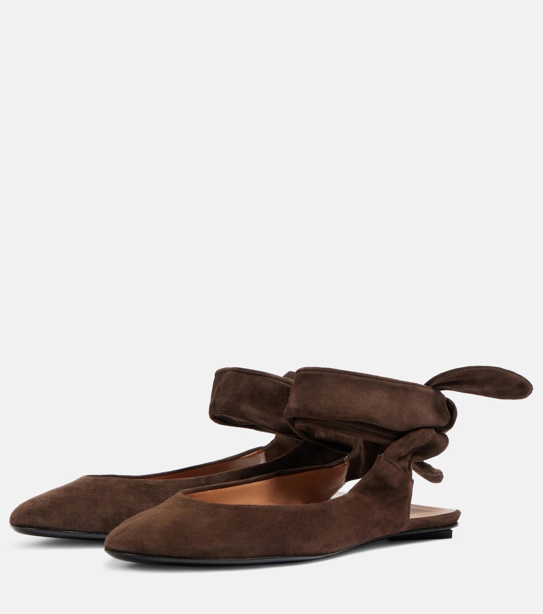 The Attico - Cloe suede slingback flats