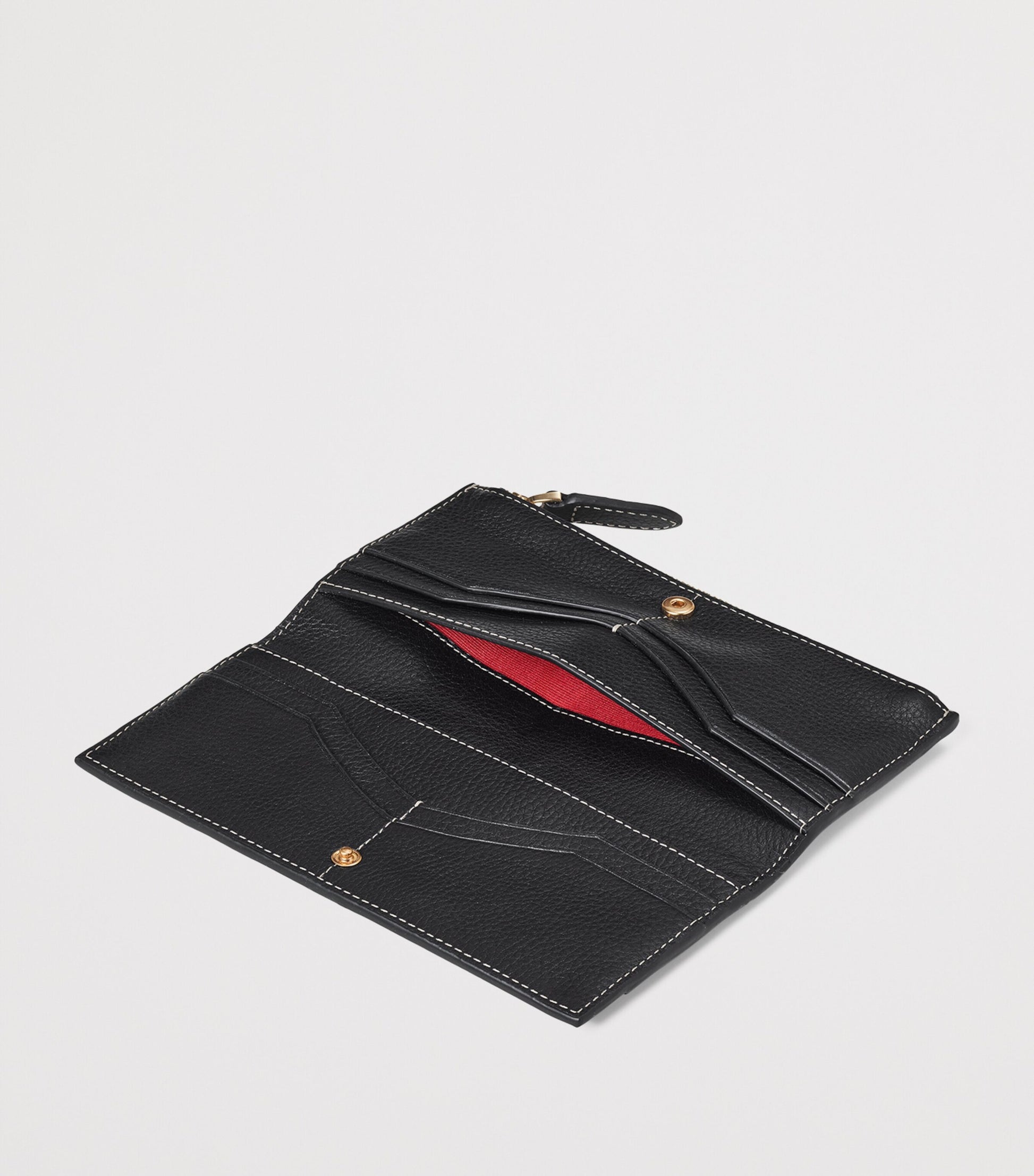 Black Large Leather Hudson Purse