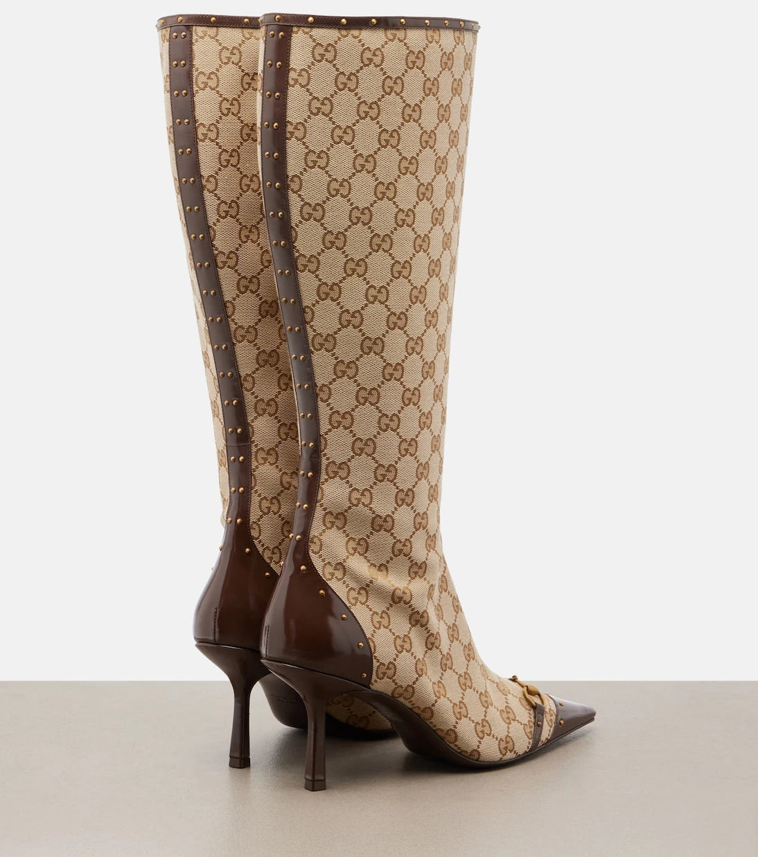 Gucci - Savoy GG canvas knee-high boots