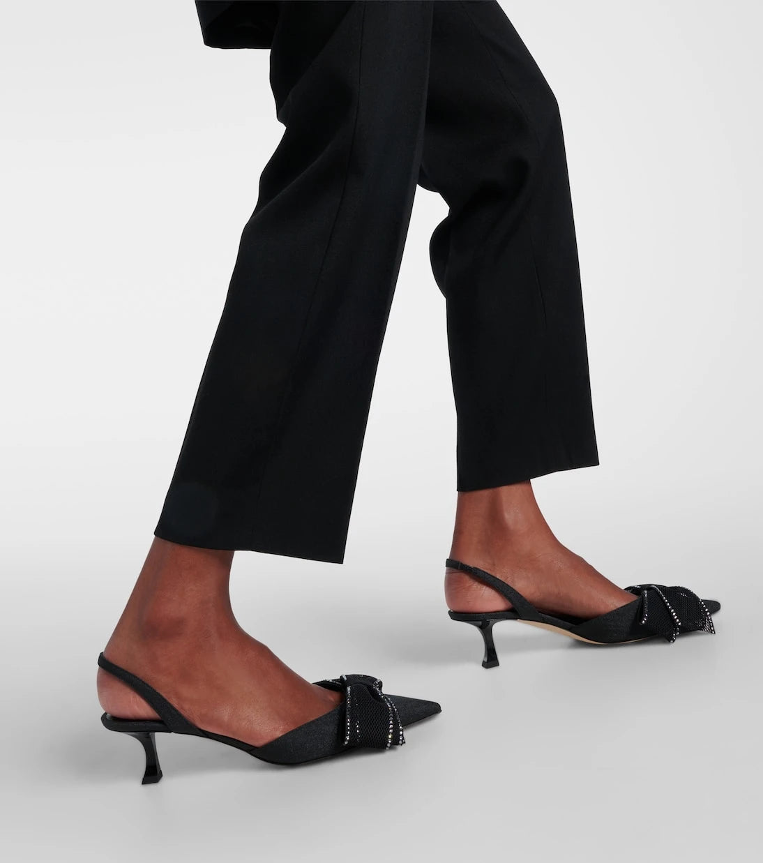 Jimmy Choo - Brook 50 embellished slingback pumps