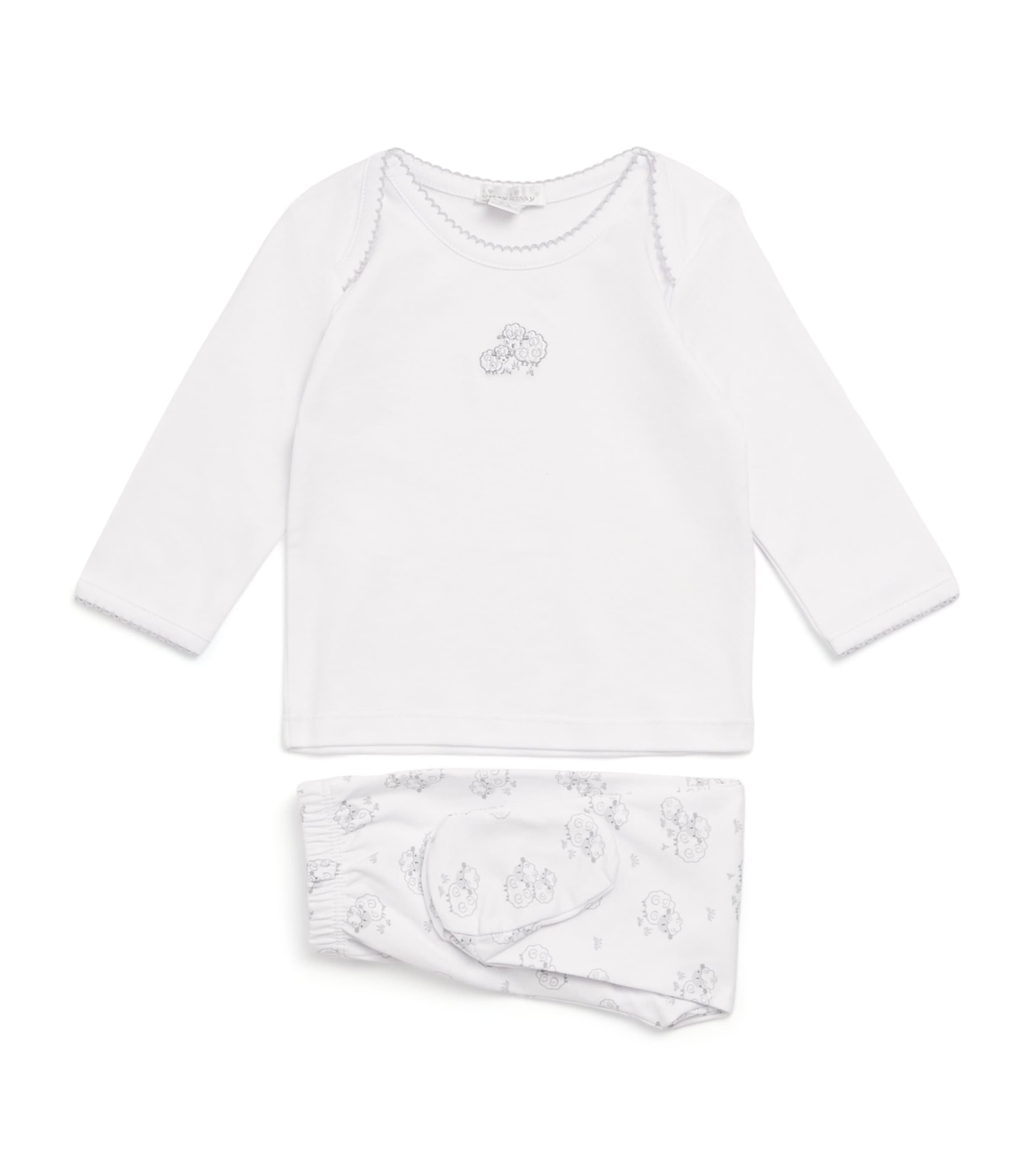 Kissy Kissy Pima Cotton Sweet Sheep Top and Footed Leggings Set (Newborn-9 Months)