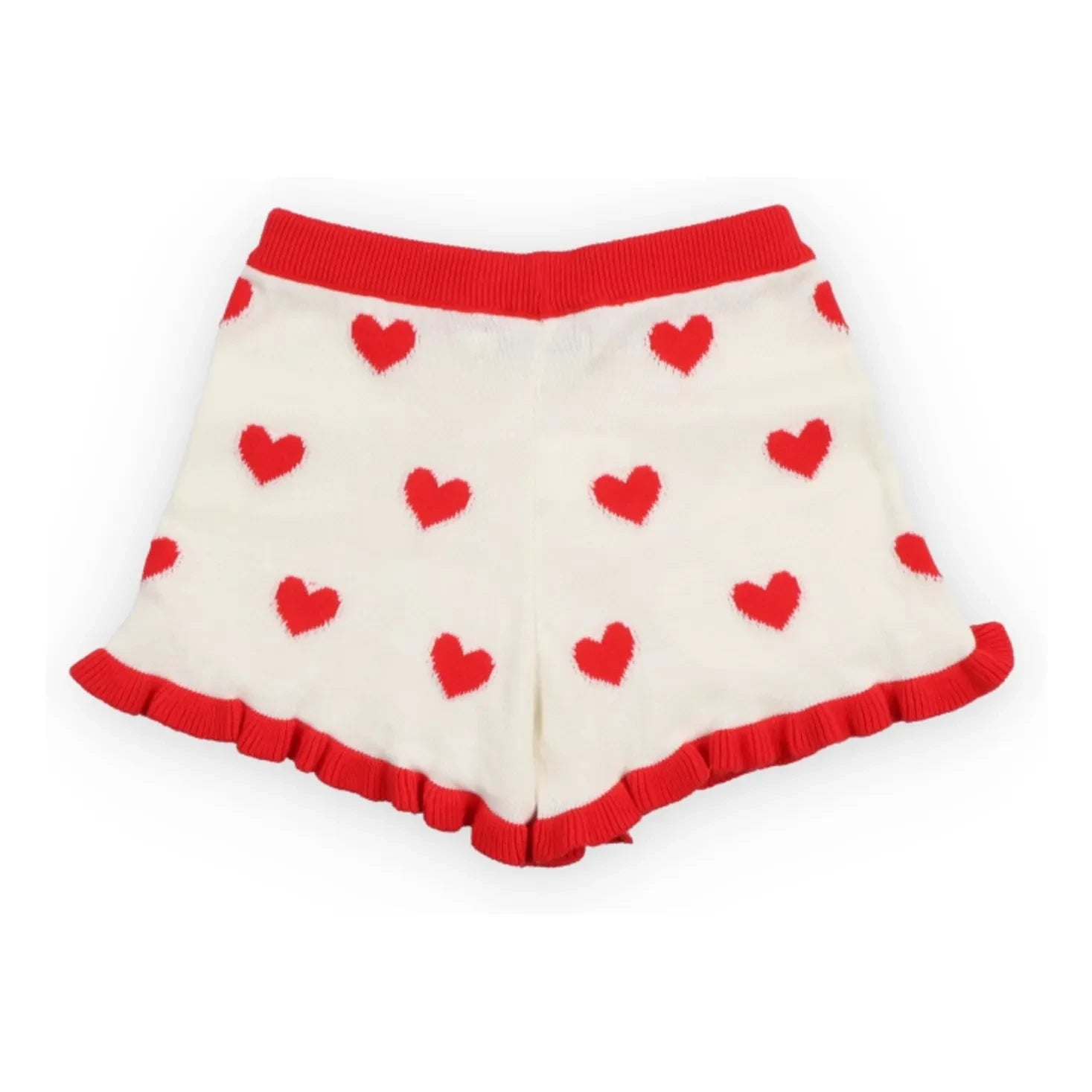 the new society - Maqui Hearts Jacquard Short | White