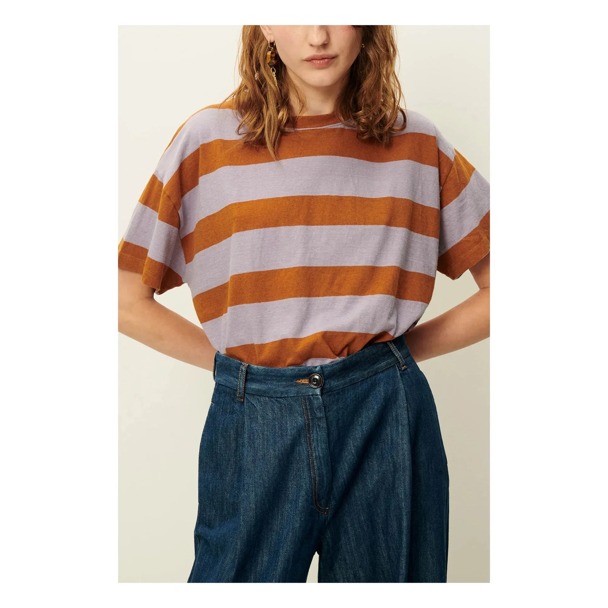 Sessùn - Tooli Cotton T-shirt | Lilac