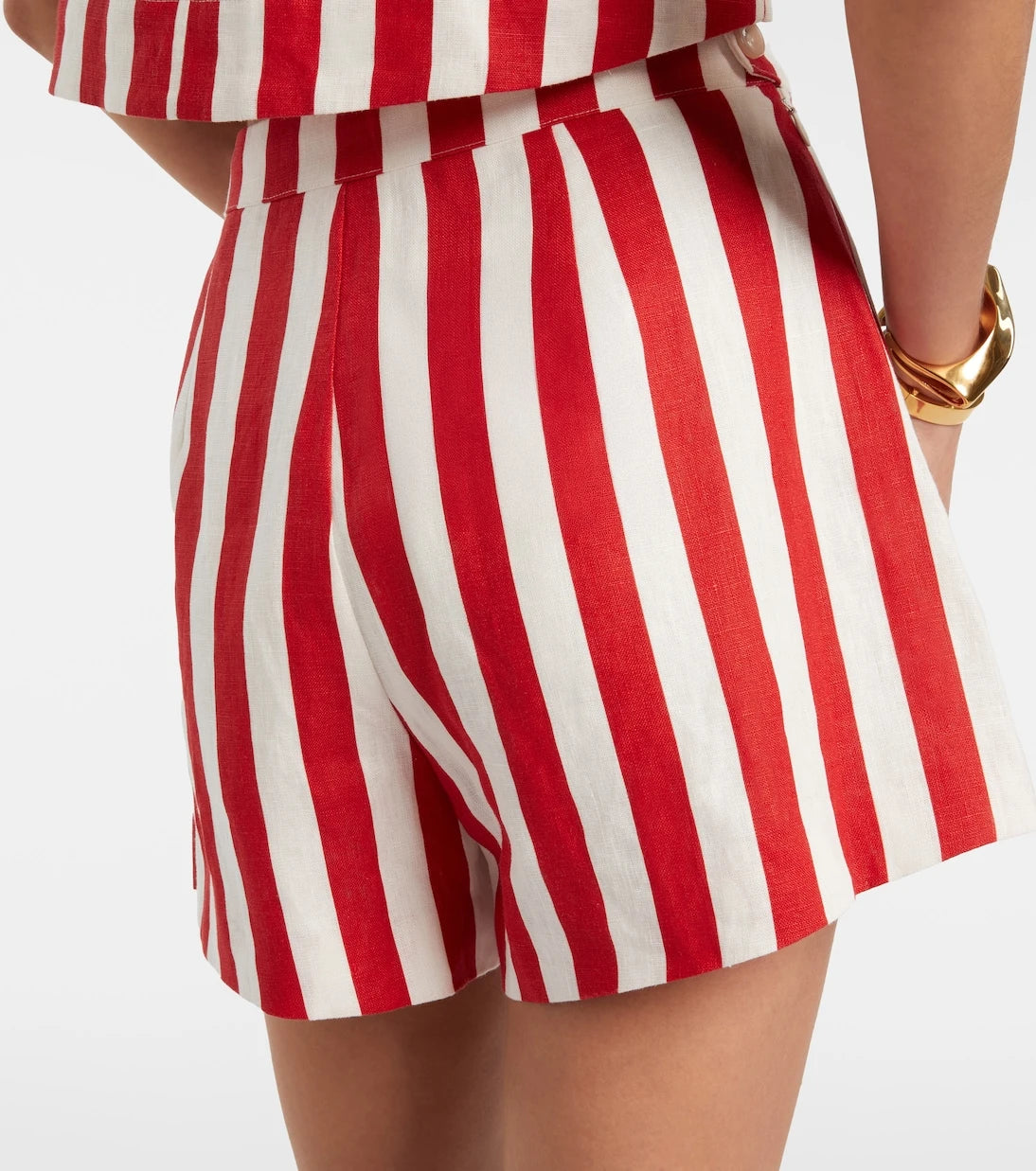 Posse - Perri striped linen shorts