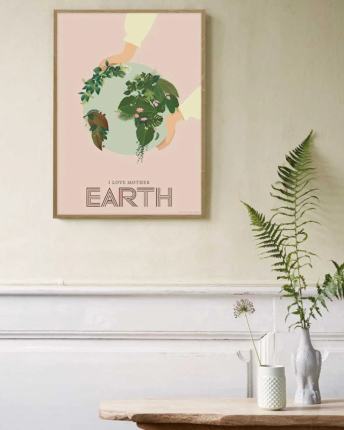 Vissevasse Постер I Love Mother Earth 50x70 cm