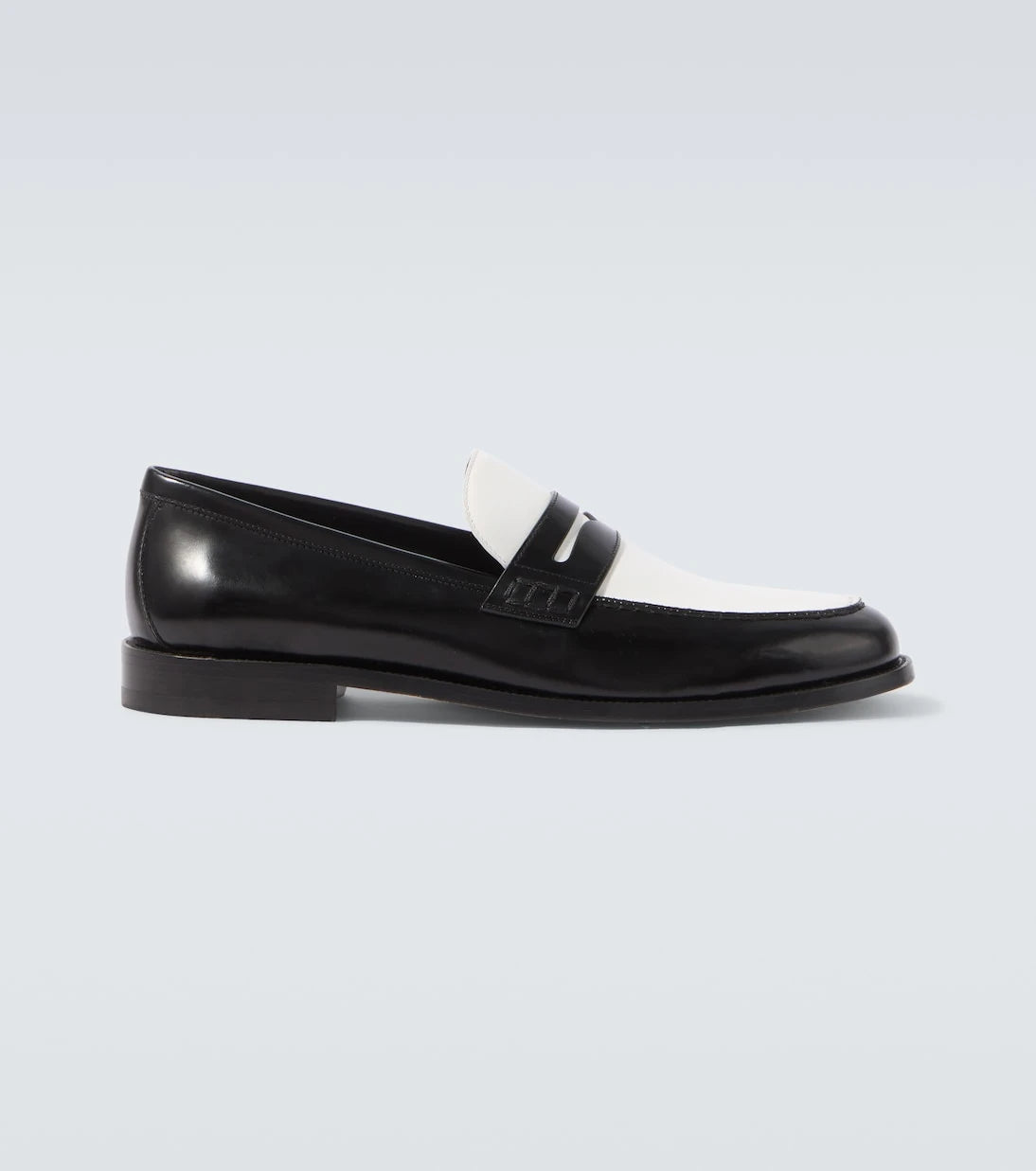 Manolo Blahnik - Perry leather penny loafers