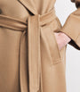 Weekend Max Mara Beige Virgin Wool Double-Breasted Coat