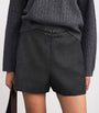 Claudie Pierlot Grey Wide Pleated Shorts