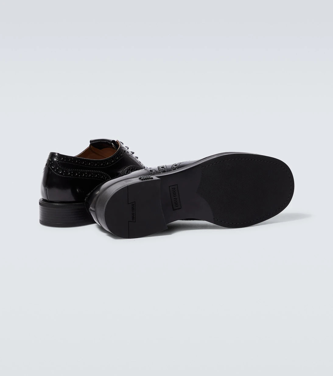Miu Miu - x Church's leather brogues