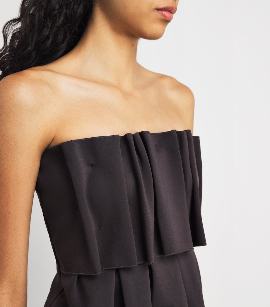 House Of Dagmar Brown Sculpted Tube Top