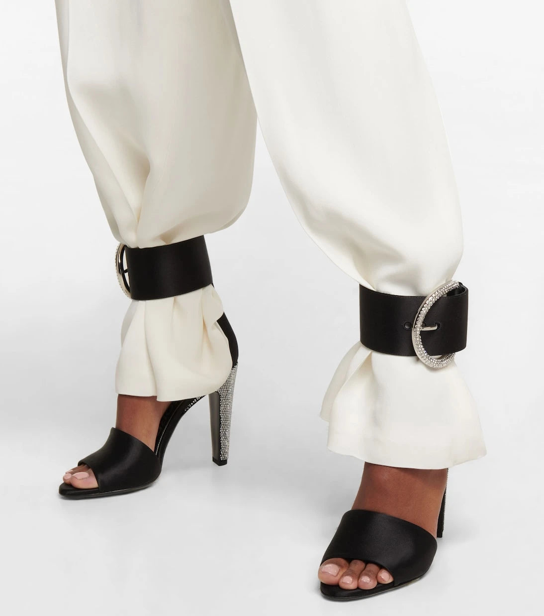 Tom Ford - Crystal-embellished satin sandals