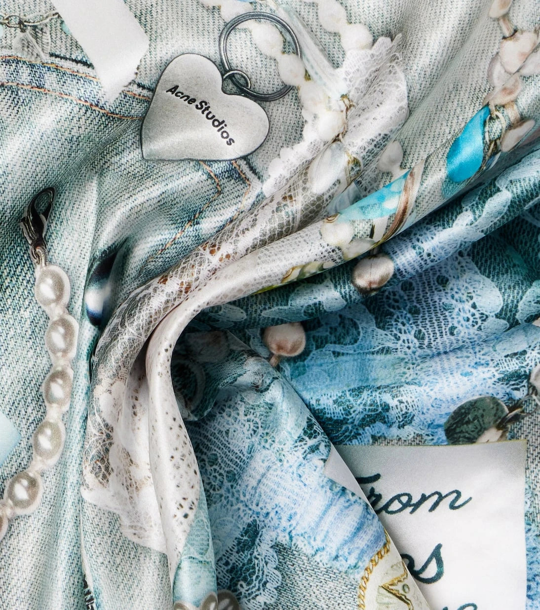 Acne Studios - Printed silk scarf
