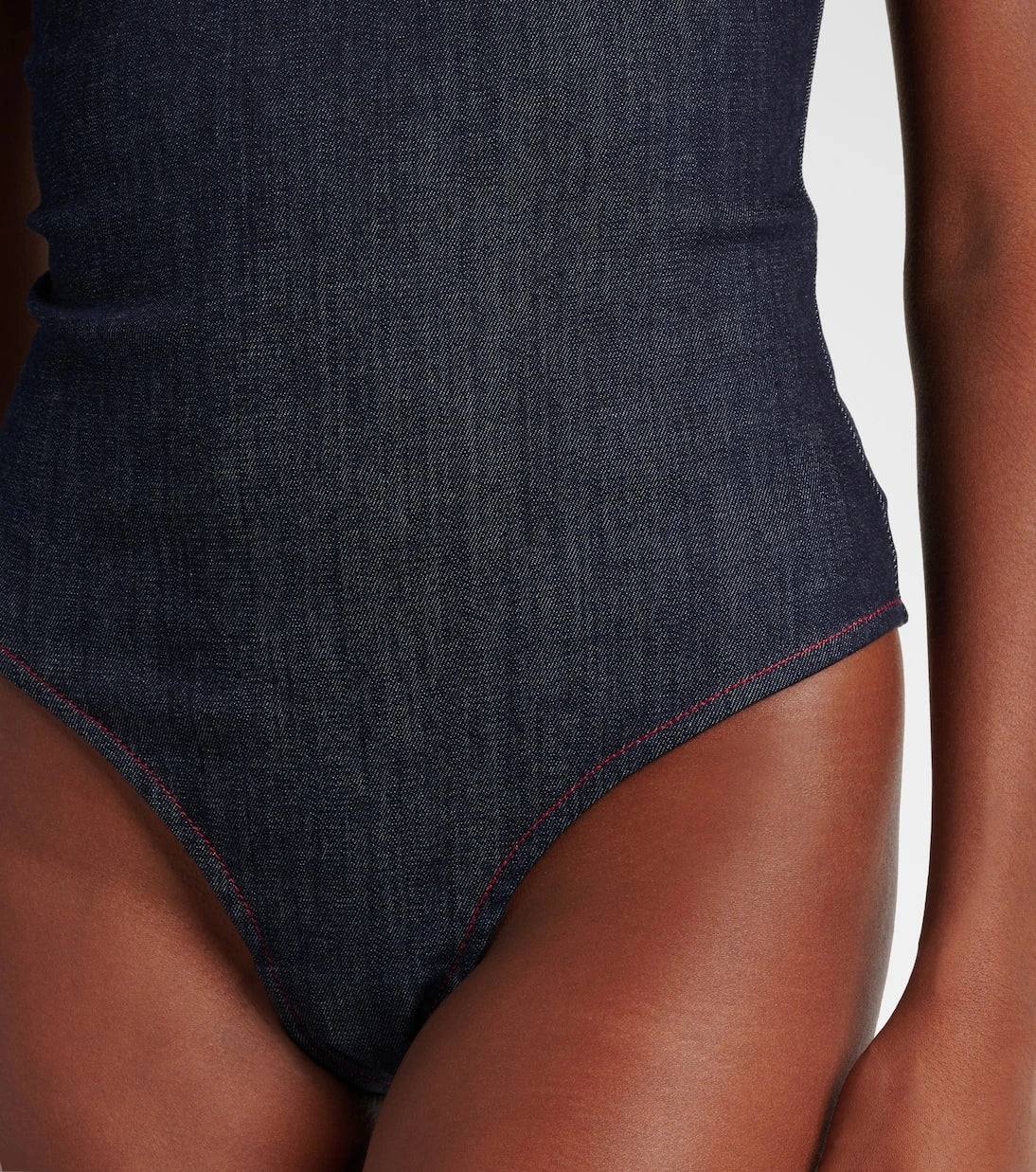 Alaïa - Denim bodysuit
