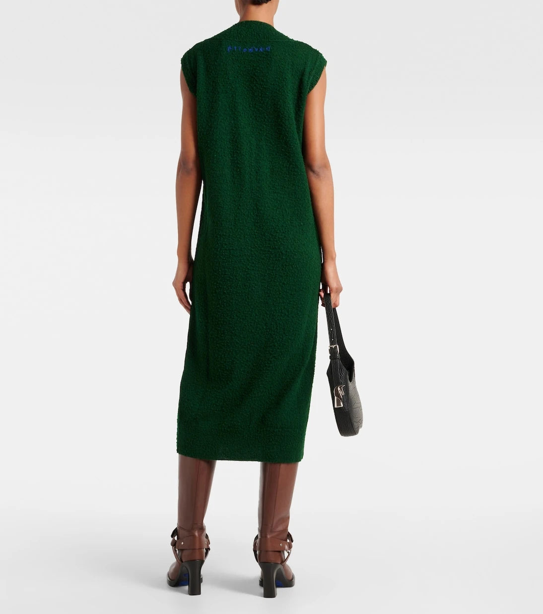 Burberry - Argyle wool maxi dress